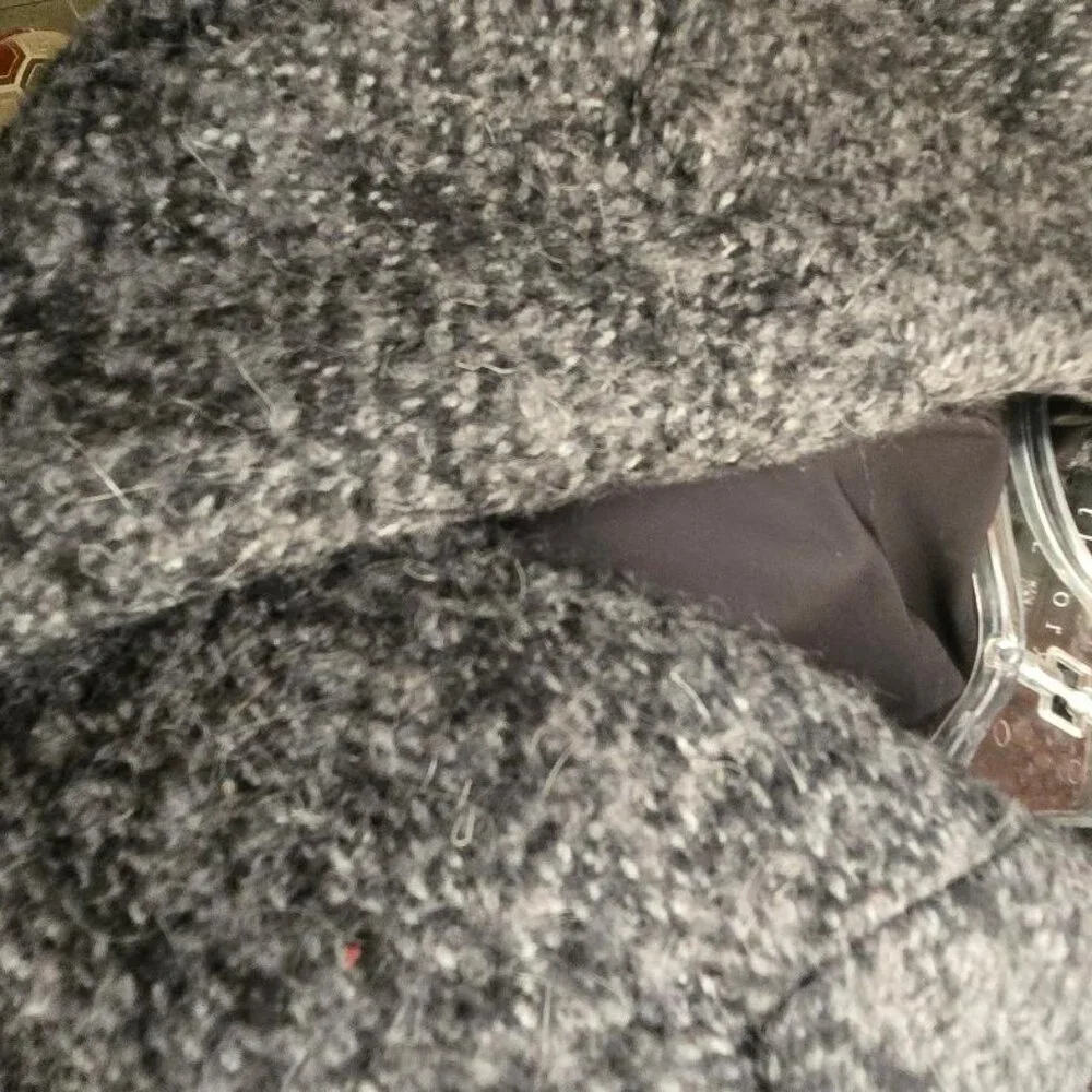 Theory Women's Grey and Black Coat
